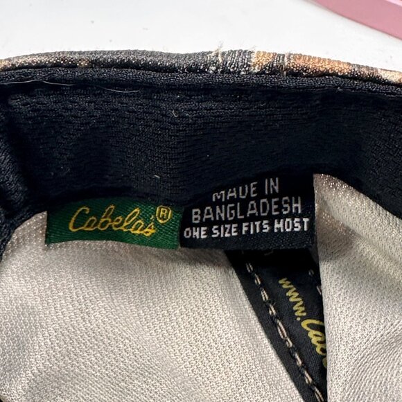 Cabela's Camo Strap Back Cap Hat Seclusion 3D Pattern With GO AWAY REPELLENT - Picture 8 of 12